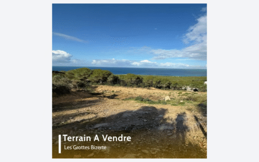 Terrain à vendre – Les Grottes, Bizerte