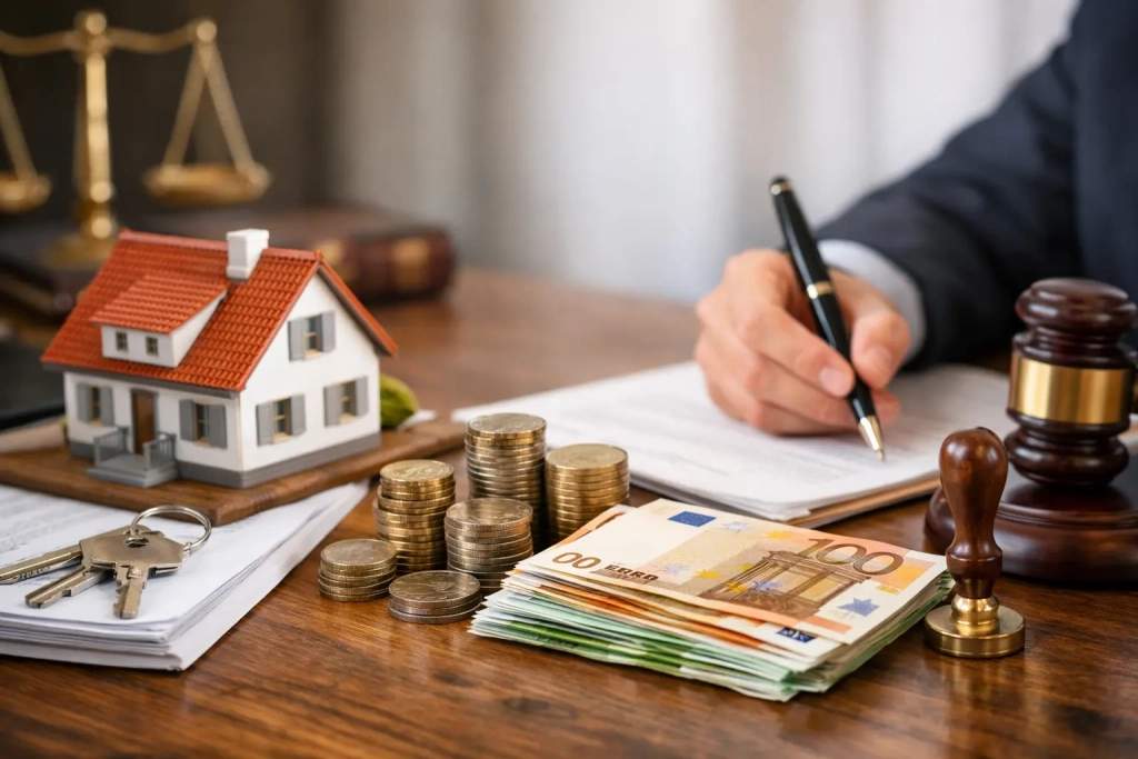 Combien prend un notaire pour une vente de maison ?,clavis